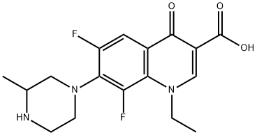 1-Ethyl-6,8-difluoro-1,4-dihydro-7-(3-methyl-1-piperazinyl)-4-oxo-3-quinolinecarboxylic acid(98079-51-7)